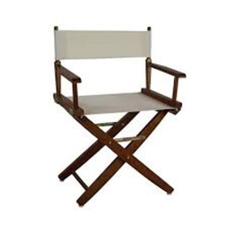 American Trail American Trails 206-04-032-12 18 in. Extra-Wide Premium Directors Chair; Oak Frame with Natural Color Cover 206-04/032-12